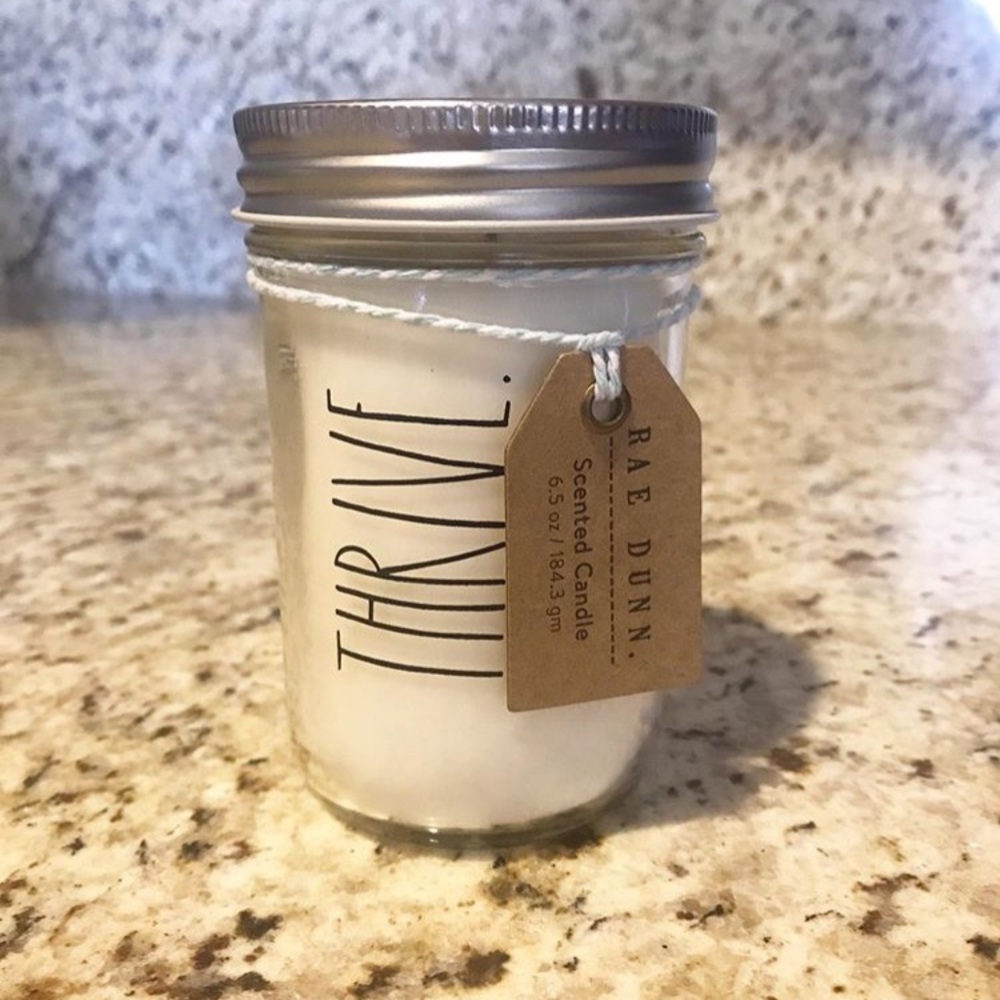 Rae Dunn THRIVE Candle 6.5 oz. Eucalyptus Mint